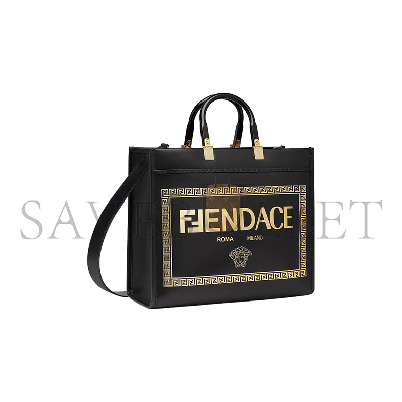 F**di x versace fendace convertible sunshine shopper tote 8bh386ajt0f0kur (35*31*17m)